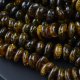 Amber necklace polished green beads for adults